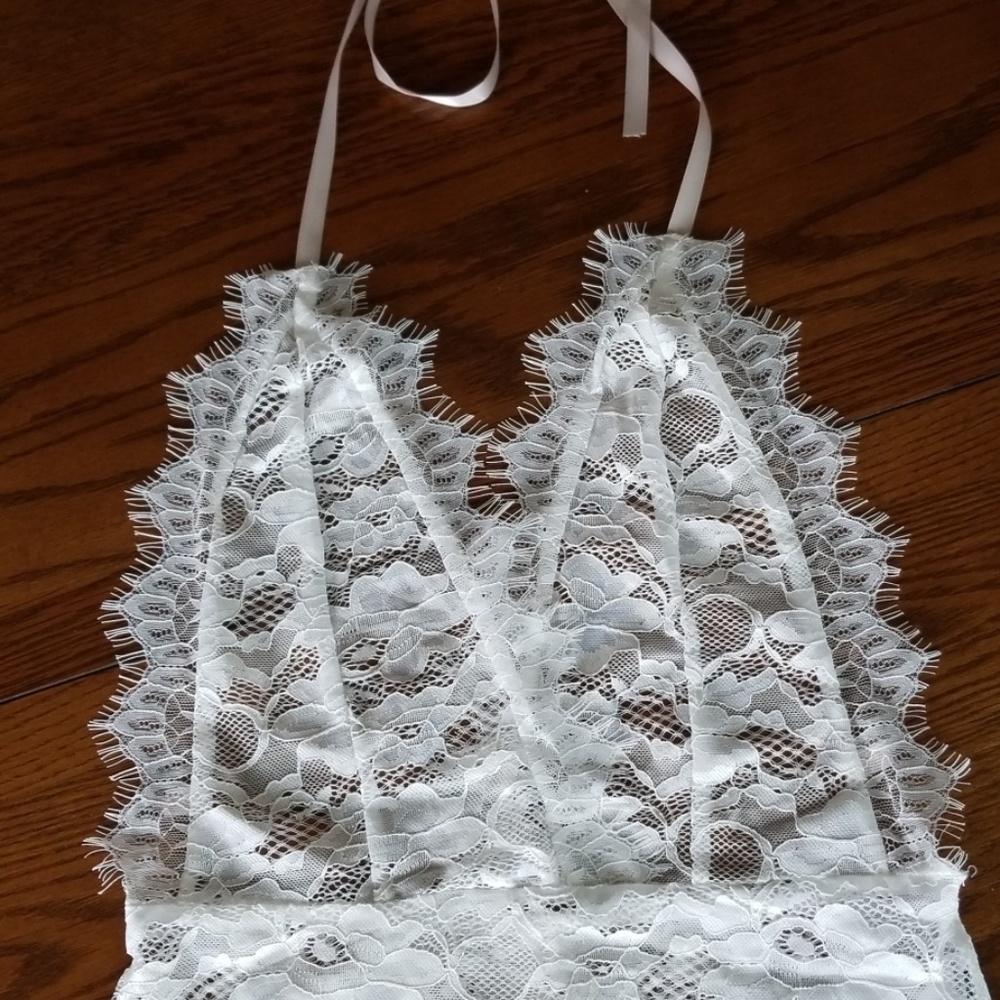**LAST 1**Romantic eyelash lace lingerie bodysuit - Picture 4 of 6